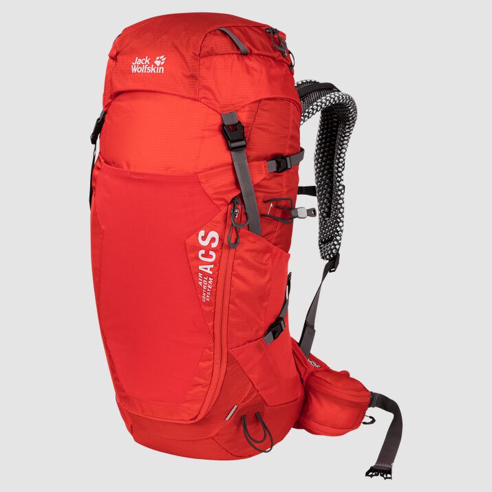 Mochila Senderismo Jack Wolfskin Crosstrail 32 Lt Mujer Rojos Mexico-6348251